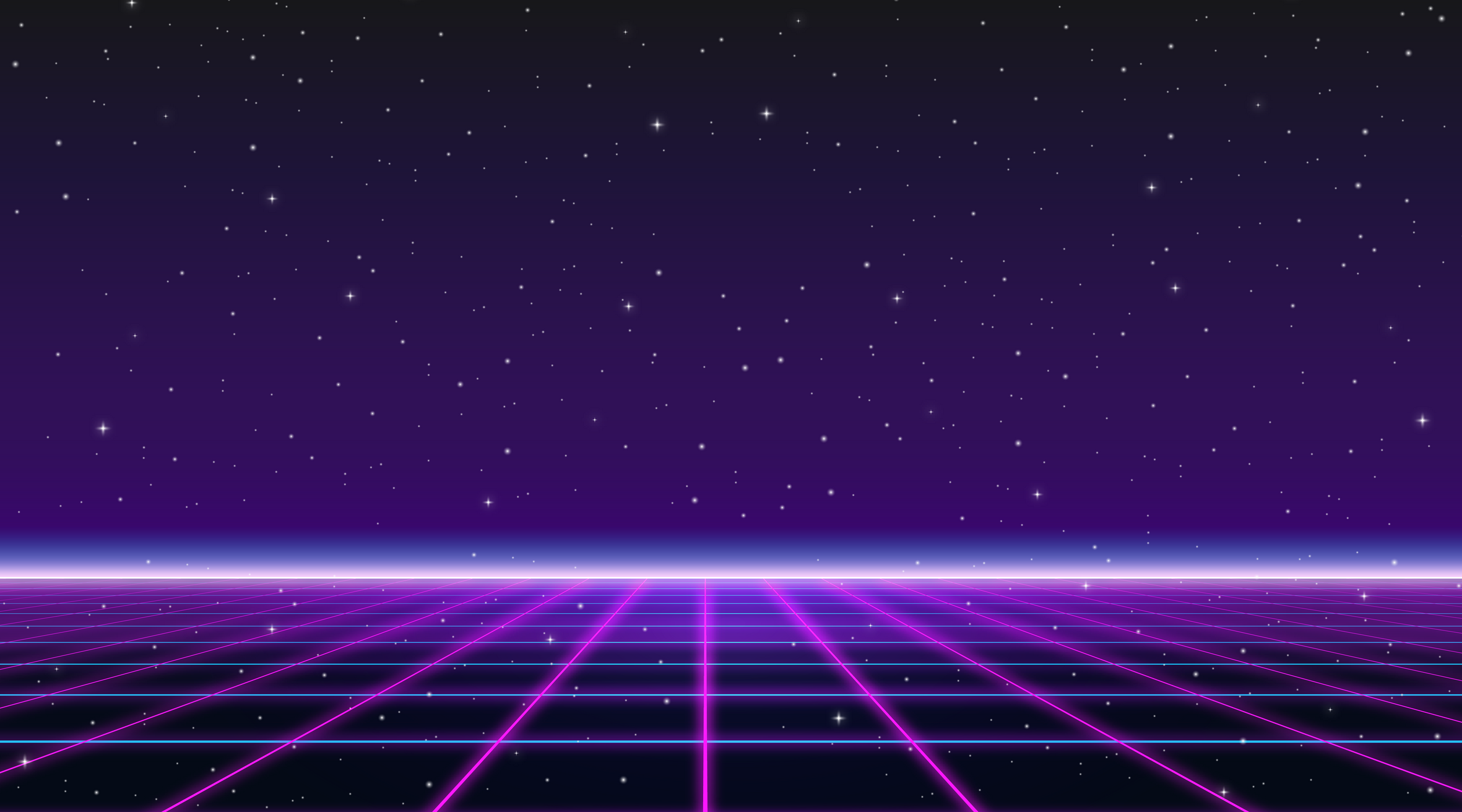 80's retro style futuristic Sci-Fi background.